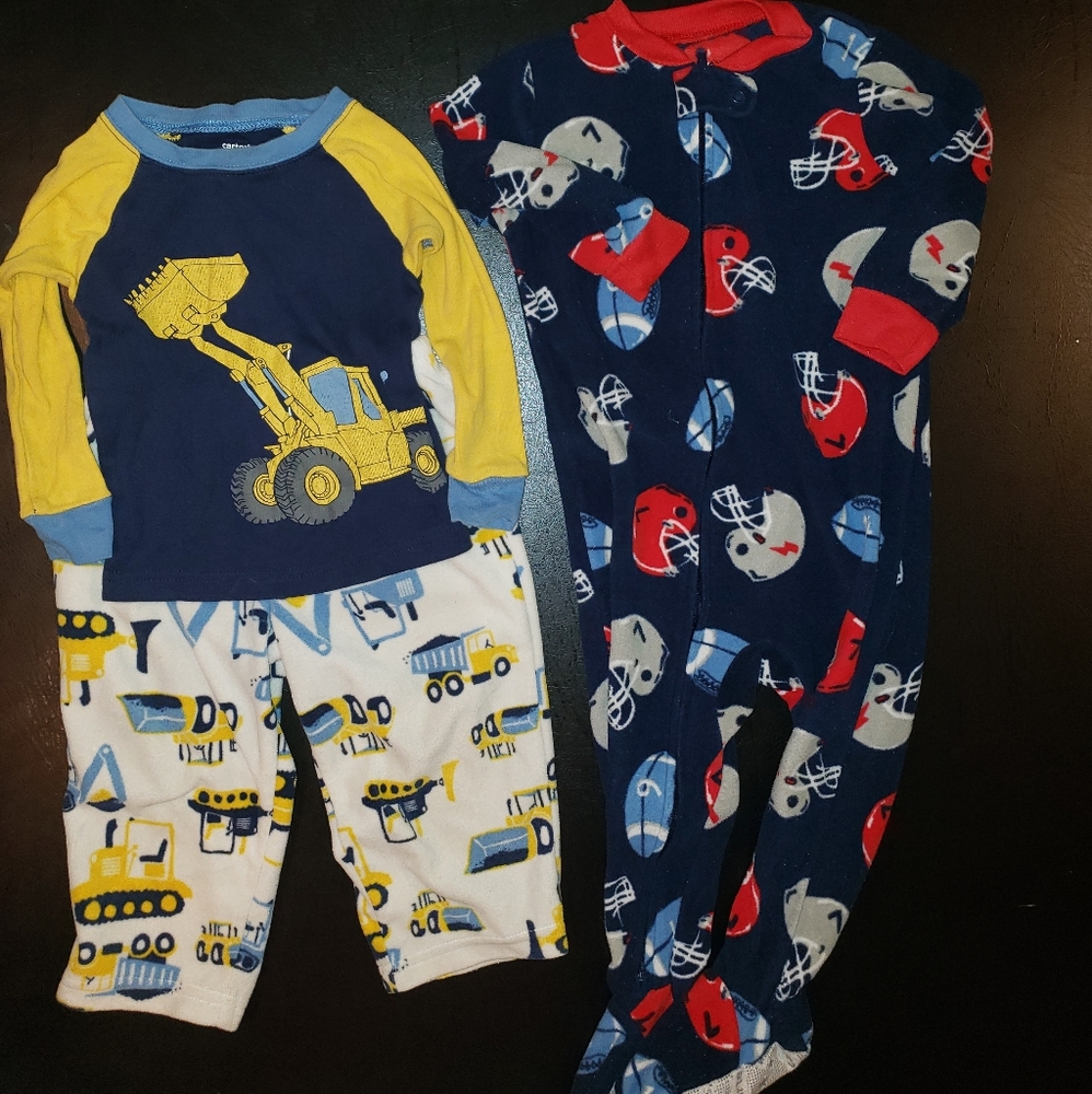 Carter's Brand Boys Pajamas Lot of 2